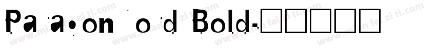 ParagonNord Bold字体转换